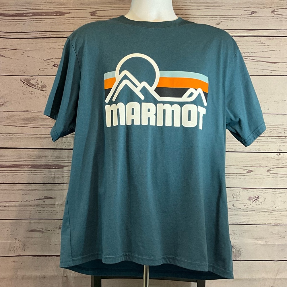 Marmot Men's Teal Graphic Tee